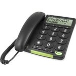 Tlphone filaire doro 312cs - haut - parleur - identification de lappelant - noir