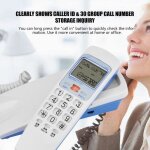 Tlphone filaire fsk - dtmf avec afficheur tlphonique  extension fixe - blanc