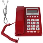 T�l�phone filaire - kx - t8001 - affichage - rouge - pour h�tel / maison