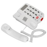 Tlphone filaire pour seniors malentendants - grosses touches mains libres id de lappelant