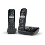Tlphone fixe as690 a duo noir - gigaset - rpondeur 20 min - mains - libres performant - affichage ...