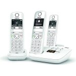 Tlphone fixe as690 a trio blanc - gigaset - monochrome - 20 tonalits de sonnerie - mains libres