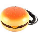 T�l�phone fixe fantaisie - suteo - imitation hamburger - design cr�atif - filaire - pieds antid�rapants ...