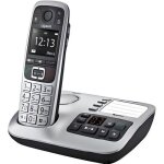 Gigaset t�l�phone sans fils dect noir / argent avec r�pondeur - e560a