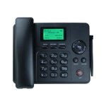 T�l�phone fixe gsm - antcool - double carte sim + tf - noir - mains libres