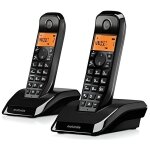 Tlphone fixe motorola s1202 duo noir blanc - -