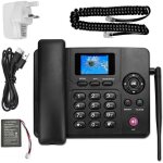 T�l�phone fixe sans fil - svatv - double sim - wi - fi - grand �cran couleur r�tro�clair� - antenne d�tachable ...