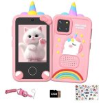 T�l�phone intelligent pour filles 32go t�l�phone jouet �ducatif pour enfants2. 8double cam�ra jeux lecteur ...