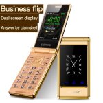 Tlphone portable a15  double cran tactile double sim  clapet pour snior bon march