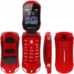 T�l�phone portable d�bloqu� f15�mini flip - en forme de voiture de sport - double sim - lecteur mp3 / ...