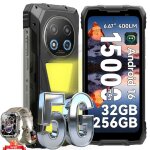T�l�phone portable incassable blackview rock 2 pro 5g smartphone android 1632go + 256go15000mah noiravec ...