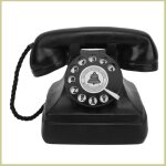 Mod�le de t�l�phone r�tro statue de t�l�phone fixe vintage antique et �l�gante avec bouton en r�sine ...