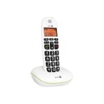 T�l�phone sans fil doro phoneeasy 100w - id dappelant - blanc - 20 noms et num�ros