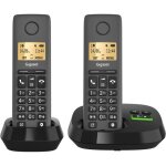 Téléphone sans fil gigaset pure 120a duo - 2 combinés - répondeur intégré - eco dect - noir anthracite ... Téléphone sans fil gigaset pure 120a duo - 2 combinés - répondeur intégré - eco dect - noir anthracite ...