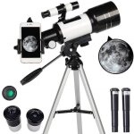 Télescope 70mm ouverture 300 mm astronomique réfracteur trépied chercheur wir13 Télescope 70mm ouverture 300 mm astronomique réfracteur trépied chercheur wir13