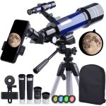 T�lescope astronomique pour adultes r�fracteur hd 70 mm 16x - 200x t�lescope astronomique 400 mm avec ...