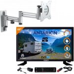 Pack antarion tv led 21. 5 54cm t�l�viseur full hd smart tv + support tv double bras