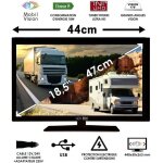T�l�vision camping car camion fourgon 12v 24v 220v mobilvision 185 47cm - tvws19