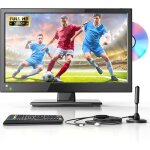 T�l�vision desobry 16 pouces 1080p avec dvd int�gr� tv portable pour chambre et camping
