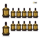 Tempas 12x douilles e27 vintage douille de lampe vis ampoule led adaptateur de lampe pour lustre suspension ...