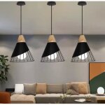 Tempas lot de 3 rtro suspension luminaire ajustable industriel e27 lustre exquis plafonnier lumire ...