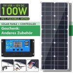 Tempsa 100w panneau solaire double dc usb monocristaline flexible chargeur