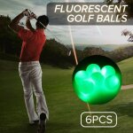 Tempsa 6pcs led balle de golf lumineuse fluorescente nuit couleur alatoire