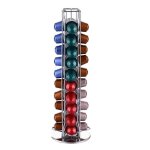 Tempsa supports dosettes 360 rotatif porte pour capsules caf nespresso distributeur en mtal chrom ...