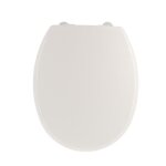 Abattant wc thermodur 18 pouces / frein de chute attaches plastiques - blanc - tendance