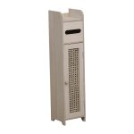 Tendance - meuble réserve et dérouleur de papier wc en bois et cannage en rotin 18 x 18 x h 80 cm beige ... Tendance - meuble réserve et dérouleur de papier wc en bois et cannage en rotin 18 x 18 x h 80 cm beige ...