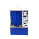 Rideau de douche peva 180x200 cm - bleu marine - tendance