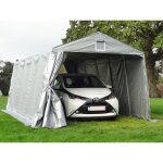 Tente abri garage pro 33x6x24m pe gris dancover abris voiture