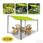 Tente auvent 2. 5m x 2. 6m - 300d toile imperm�able - ext�rieur - vert jaune