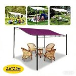 Tente auvent 2. 5m x 2. 6m - 300d toile imperm�able - ext�rieur - violet