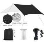 Tente dabri solaire imperm�able 3 m x 3 m b�che anti - uv tente de plage ombrage hamac de camping en ...