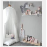 Tentes de dme - rideau de lit - moustiquaire fantastique - ciel de lit avec toiles - blanc