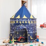 Tente enfants bb bleu - princesse chateau - grande espace - facile  monter - sac de transport offert ...