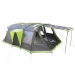 Tente familiale tunnel - skandika nordland 6 - 6 personnes - camping - 1 cabine divisible - sol cousu ...
