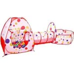 Tente de jeu enfant en 3 pi�ce / tente � balles avec tunnel piscine a balles jouet enfants cadeau (boules ...