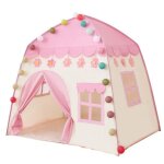 Tente de jeu pour fille - maison pour enfants int�rieur - avec guirlande lumineuse - cadeau danniversaire ...