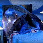 Tente de lit pour enfants - exploration de lespace - polyester 210d - cadeau de nol