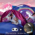 Tente de lit enfants - playhouse - tente apparaitre int�rieure - cadeaux de no�l pour enfants