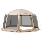 Tente moustiquaire pop - up - duoku - 121134 - 450x425x245 cm - 12 - 15 personnes - oxford 300d imperm�able ...
