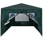 Tente de r�ception - kai - 3 x 4 m - vert - r�sistante aux uv et � leau - autoportante