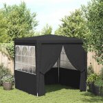 Tente de r�ception avec parois - happiness - 25x25 m - anthracite - 90 g / m� pe - r�sistant aux uv - ...