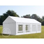 Tente de réception toolport 4x8m - pvc 500g / m² - blanc imperméable Tente de réception toolport 4x8m - pvc 500g / m² - blanc imperméable