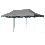Tente de rception - vidaxl - 3 x 6 m - anthracite - acier - oxford 600d impermable