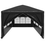 Tente de r�ception - wiens - 3x9 m - anthracite - r�sistance aux uv - r�sistance � leau - cadre en acier ...