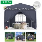 Tente de r�ception - yrhome - 3x3m - �tanche - montage facile - structure robuste