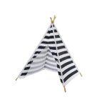 Tente tipi indien bleu et blanc pour enfant 120x120x155 cm charlie